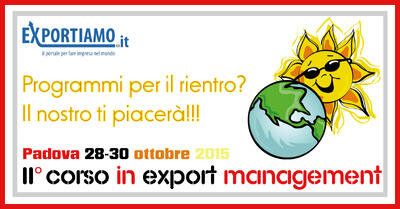 II edizione per il Corso in Export Management 